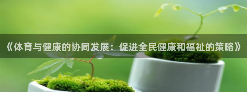凯发官网下载招商电话号码：《体育与健康的协同发展：促进全民健
