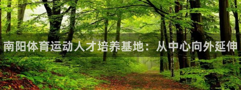 凯发官方正版app开户：南阳体育运动人才培养基地：从中心向外