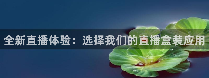 蓝鲸体育免费直播入口：全新直播体验：选择我们的直播盒装应用
